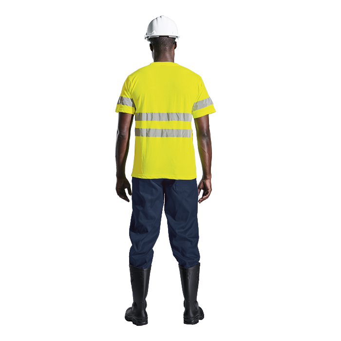 150g Poly-Cotton Safety T-shirt with Reflective Tape