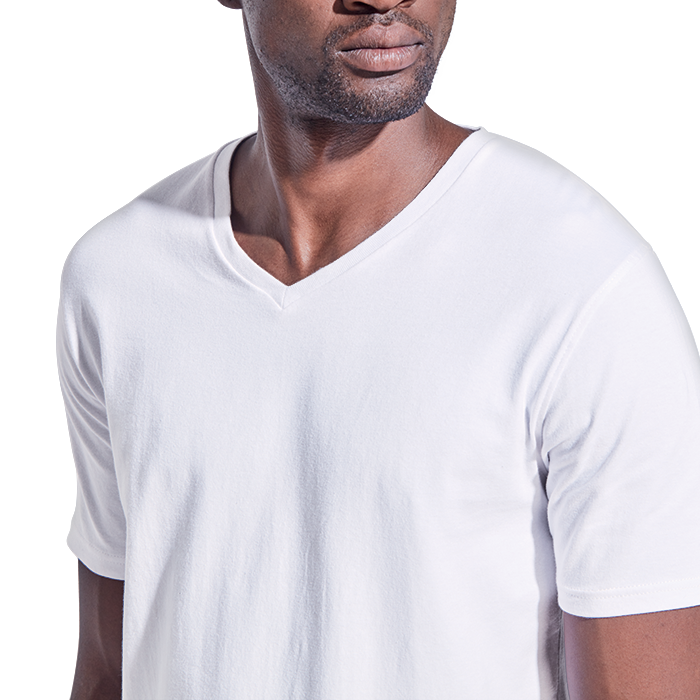 170g Slim Fit V-Neck T-Shirt Mens