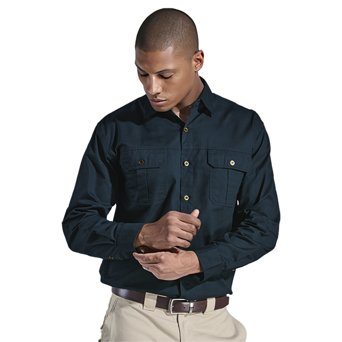 Bush Shirt Long Sleeve Mens