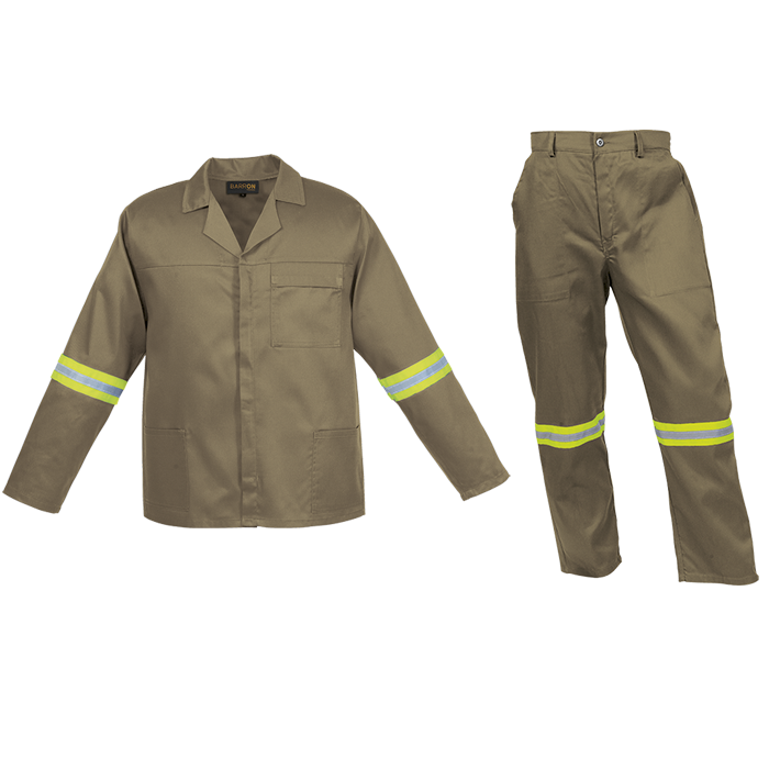 Poly Cotton Conti Suit with Reflective Tape