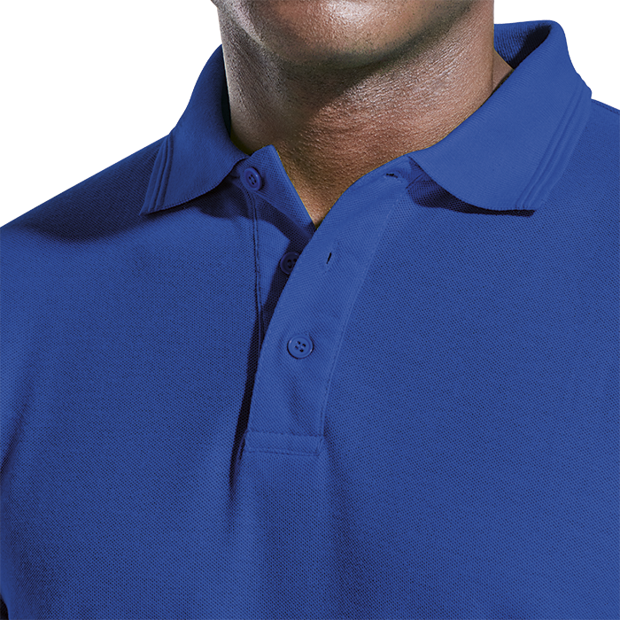 Pique Knit Long Sleeve Golfer Mens