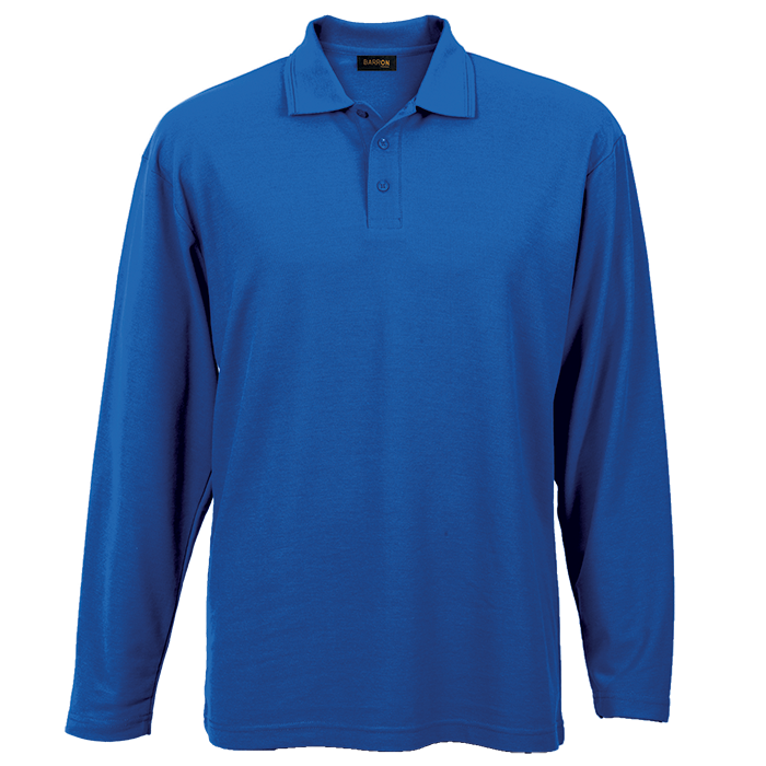Pique Knit Long Sleeve Golfer Mens
