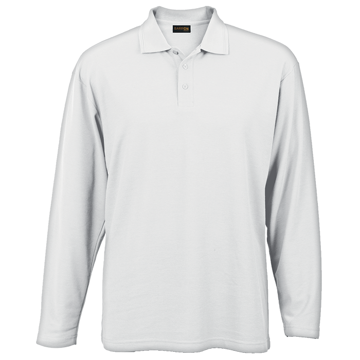 Pique Knit Long Sleeve Golfer Mens