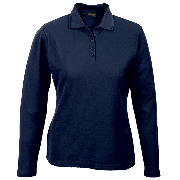 Pique Knit Long Sleeve Golfer Ladies