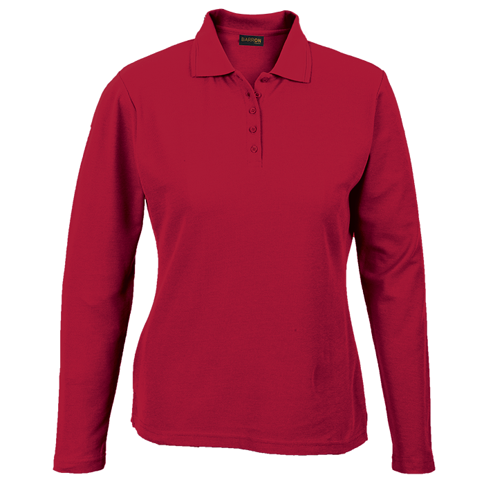 Pique Knit Long Sleeve Golfer Ladies