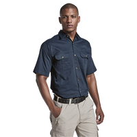 Plain Bush Shirt Mens