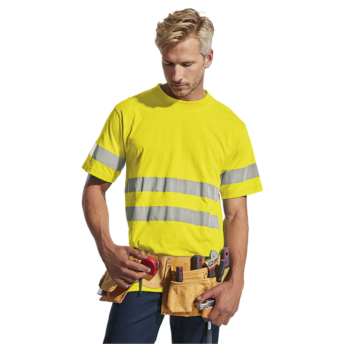 150g Poly-Cotton Safety T-shirt with Reflective Tape