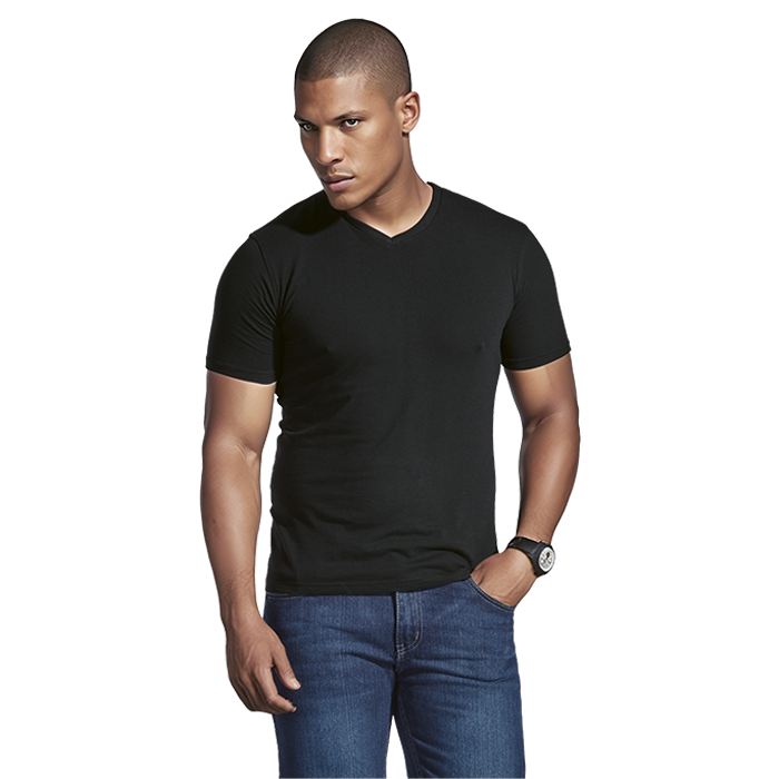 170g Slim Fit V-Neck T-Shirt Mens