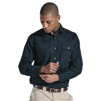 Bush Shirt Long Sleeve Mens