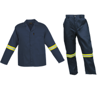 Poly Cotton Conti Suit with Reflective Tape