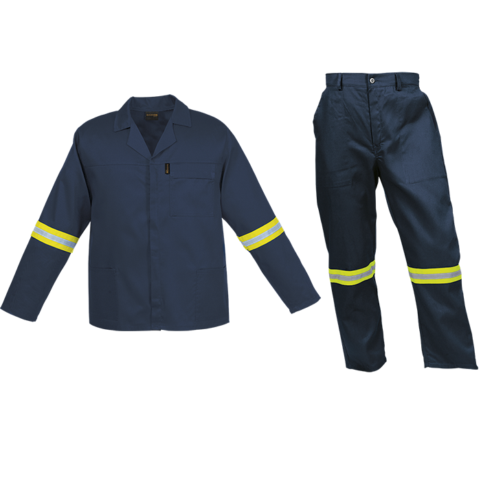Poly Cotton Conti Suit with Reflective Tape