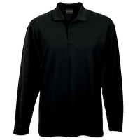 Pique Knit Long Sleeve Golfer Mens
