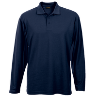 Pique Knit Long Sleeve Golfer Mens
