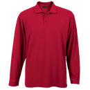 Pique Knit Long Sleeve Golfer Mens