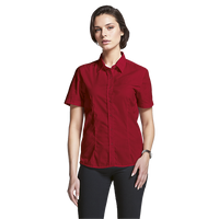 Basic Poly Cotton Blouse Short Sleeve Ladies