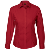 Basic Poly Cotton Blouse Long Sleeve Ladies