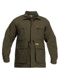 Men’s Padded Plain Parka Jacket Olive